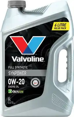 SuperCheap Auto Valvoline SYNPOWER 0W-20 6L Engine Oil offer