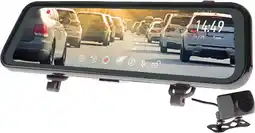 Autopro Gator 9” Clip on Rear View Mirror with Reverse Monitor & Dash Cam offer