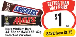 IGA Mars medium bars offer