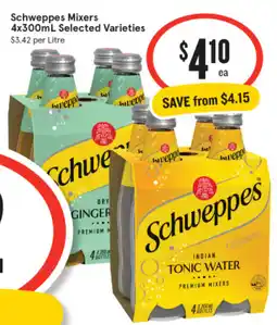 IGA Schweppes mixers offer