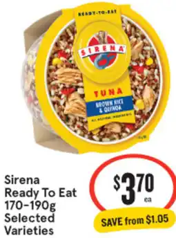 IGA Sirena ready to eat offer
