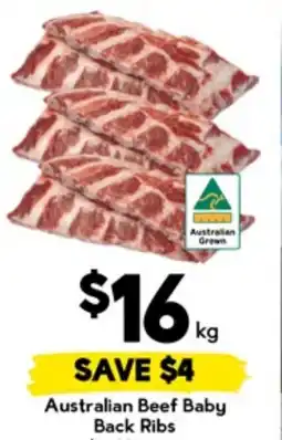 Drakes Australian beef baby back ribs offer