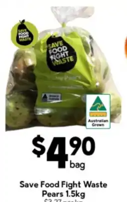 Drakes Save food fight waste pears offer