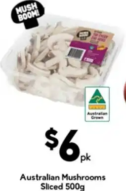 Drakes Australian mushrooms sliced offer