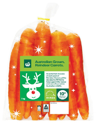 Woolworths Wa reindeer carrots 1kg pack offer