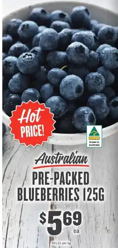 IGA Pre-packed blueberries offer