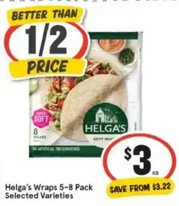 IGA Helga's Wraps offer
