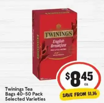 IGA Twinings Tea Bags offer