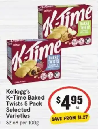 IGA Kellogg's K-Time Baked Twists offer