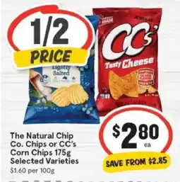 IGA The Natural Chip Co. Chips or CC's Corn Chips offer