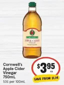 IGA Cornwell's Apple Cider Vinegar offer