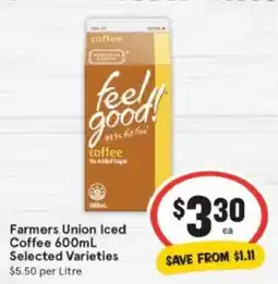 IGA Farmers union iced coffee offer