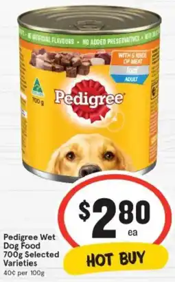 IGA Pedigree Wet Dog Food offer