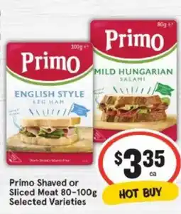 IGA Primo Shaved or Sliced Meat offer