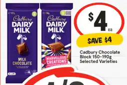 IGA Cadbury Chocolate Block offer