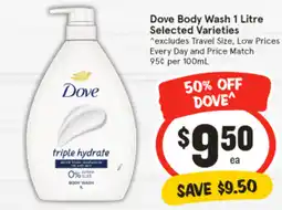 IGA Dove Body Wash offer