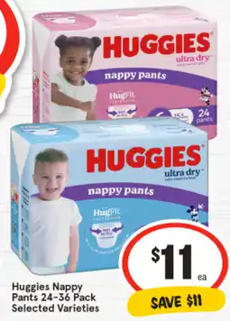 IGA Huggies Nappy Pants offer