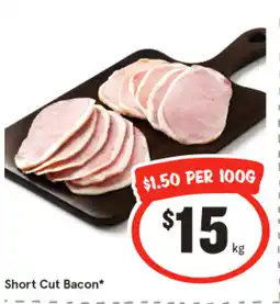 IGA Short Cut Bacon offer