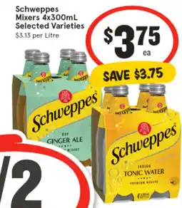 IGA Schweppes Mixers offer