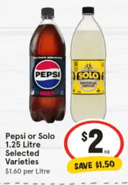 IGA Pepsi or Solo offer
