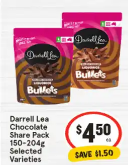 IGA Darrell Lea Chocolate Share Pack offer