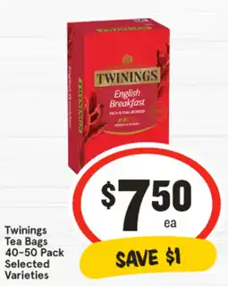 IGA Twinings Tea Bags offer