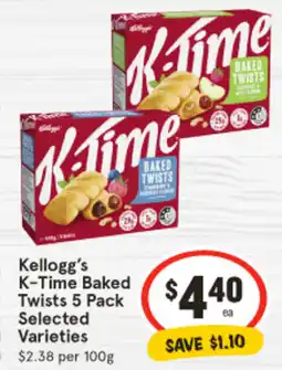 IGA Kellogg's K-Time Baked Twists offer