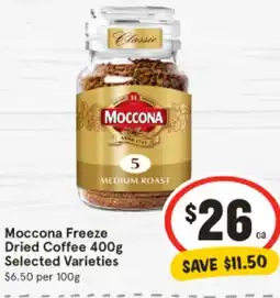 IGA Moccona Freeze Dried Coffee offer