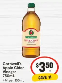 IGA Cornwell's Apple Cider Vinegar offer