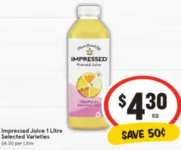 IGA Impressed Juice offer