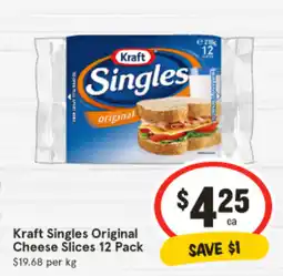 IGA Kraft Singles Original Cheese Slices offer