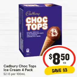 IGA Cadbury Choc Tops Ice Cream offer