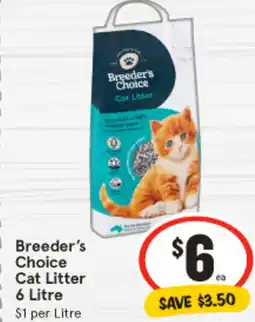 IGA Breeder's Choice Cat Litter offer
