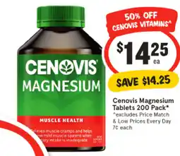 IGA Cenovis Magnesium Tablets offer