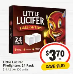 IGA Little Lucifer Firelighters offer