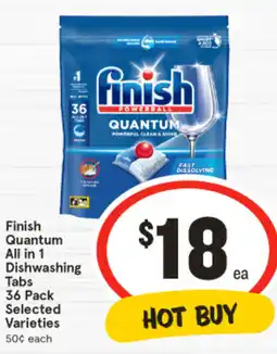 IGA Finish Quantum All in 1 Dishwashing Tabs offer