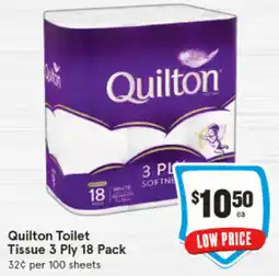 IGA Quilton Toilet Tissue 3 Ply offer