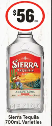 IGA Sierra Tequila Varieties offer