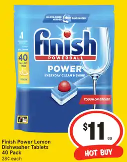 IGA Finish Power Lemon Dishwasher Tablets offer