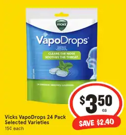 IGA Vicks VapoDrops offer