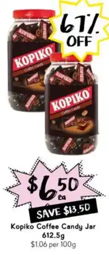 Drakes Kopiko Coffee Candy Jar offer