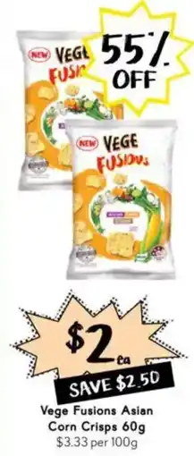 Drakes Vege Fusions Asian Corn Crisps offer