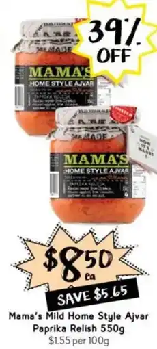 Drakes Mama's Mild Home Style Ajvar Paprika Relish offer