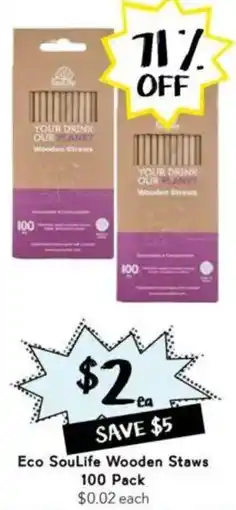 Drakes Eco SouLife Wooden Staws offer