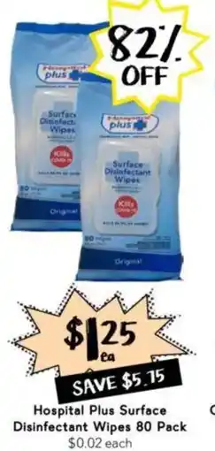Drakes Hospital Plus Surface Disinfectant Wipes offer