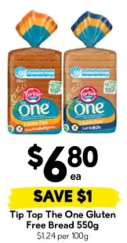 Drakes Tip Top The One Gluten Free Bread offer