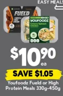 Drakes Youfoodz Fueld or High Protein Meals offer