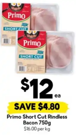 Drakes Primo Short Cut Rindless Bacon offer