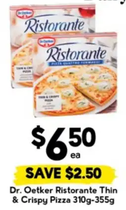 Drakes Dr. Oetker Ristorante Thin & Crispy Pizza offer