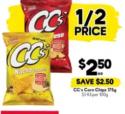 Drakes CC's Corn Chips offer